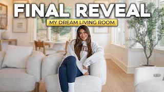 FULL + FURNISHED LIVING ROOM REVEAL!!! 9 Months in the Making!!