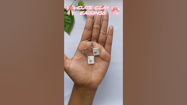 Making Pinterest-Style Clay Earrings at Home 💕 | So Satisfying! #shorts #diy #handmade#craftshorts