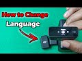 How to change language on dji mic  full guide 2024