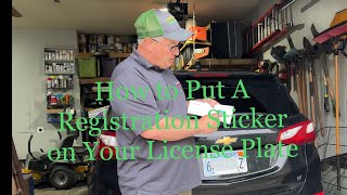 How To Put A License Registration Sticker On License Plate