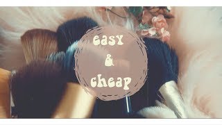 EASIEST WAY TO: CLEAN MAKEUP BRUSHES