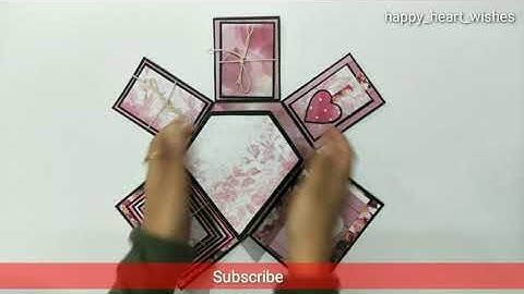 Diamond shape explosion box for birthday and wedding anniversary