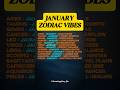 January Zodiac Vibe #zodiac #zodiacsigns #astrology #horoscope #tarot