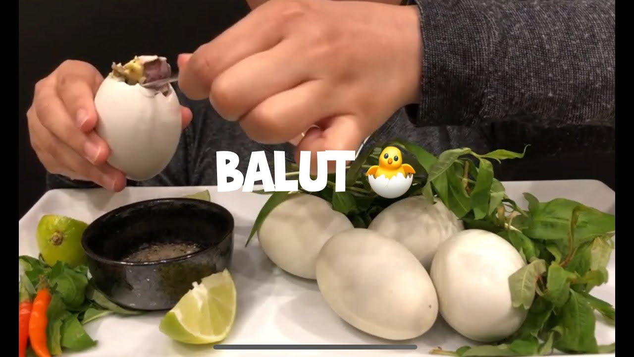 ASMR Eating Sounds Trung Vit Lon Balut Duck Embryo Egg (no talking)