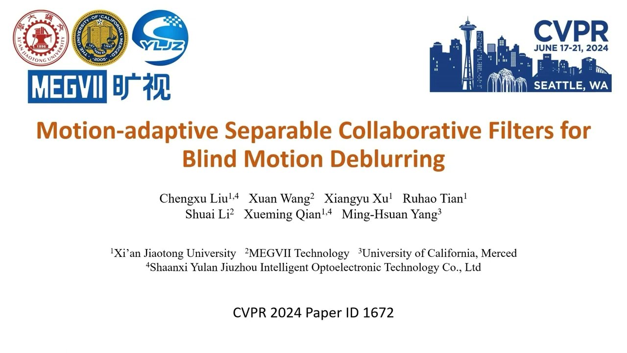 [CVPR’24] Motion-adaptive Separable Collaborative Filters for Blind Motion Deblurring