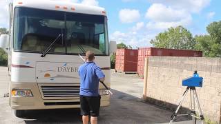 Digital templating a RV Windshield with the Proliner