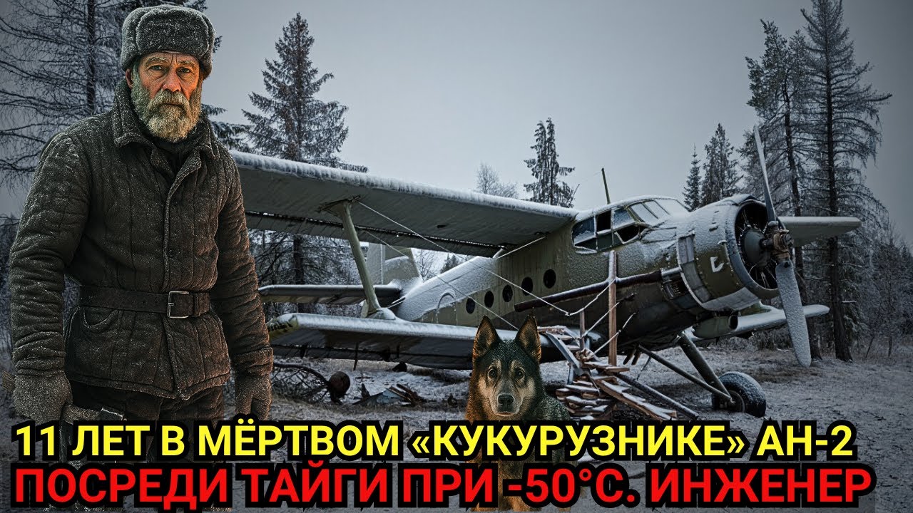 11 ЛЕТ В РАЗБИТОМ САМОЛЁТЕ посреди Тайги: Инженер превратил «кукурузник» в ДОМ и дожил до конца