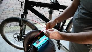 How to bypass battery to test a Lunacycle ebike kit