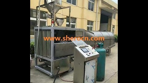 automatic pop machine,rice large hot air puffing machine ,automatic puffed rice making machine