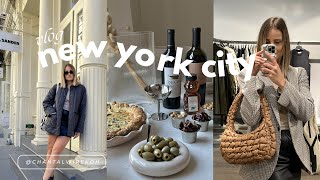 nyc vlog | shopping in soho, fall clothing haul  , gourmet stores and aesthetic wine club