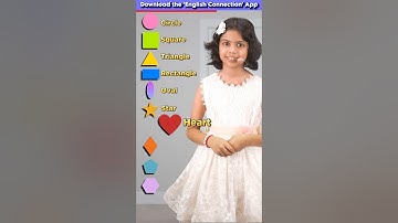 10 Types of Shapes in English 🔶 | Kids English Practice | Adi Keshari Connection #shorts