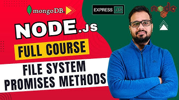 NodeJS Tutorial in Hindi #12 - FS Module with Promises | CRUD Operations