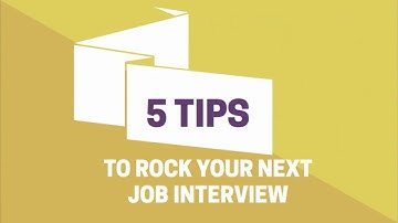 5 Tips To Rock Your Next Job Interview