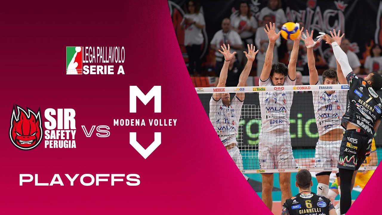 Perugia vs Modena Highlights SuperLega Playoffs