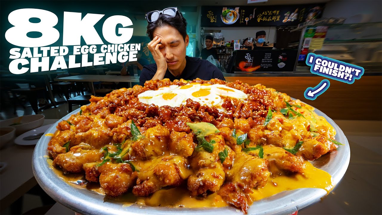 INSANE 8KG SALTED EGG CHICKEN RICE CHALLENGE! | I Could Not Finish.