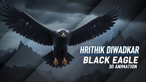 Black Eagle 3D Animation Created in Maya | #maya3danimation #hrithikdiwadkar #eagles #subscribe #yt 