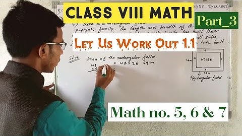 Let us work out 1.1||Math no. 5, 6 and 7|Wbbse Math class 8/Class VIII Mathematics by Rustam Ali