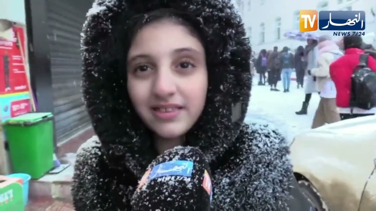 سطيف / البهجة والسعادة تغمر سكان الولاية بعد تفاجئهم بعودة تساقط الثلوج