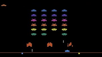 ATARI 2600 Space Invaders Rainbow Space Invaders Hack 2005 Kurt Howe HOMEBREW