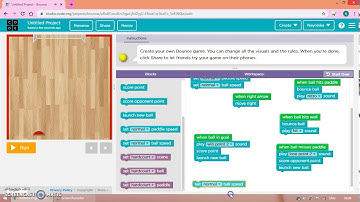 Bounce Ball Project in code.org (Easy and Simple)