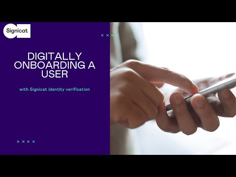 Digitally onboarding a user with Signicat identity verification