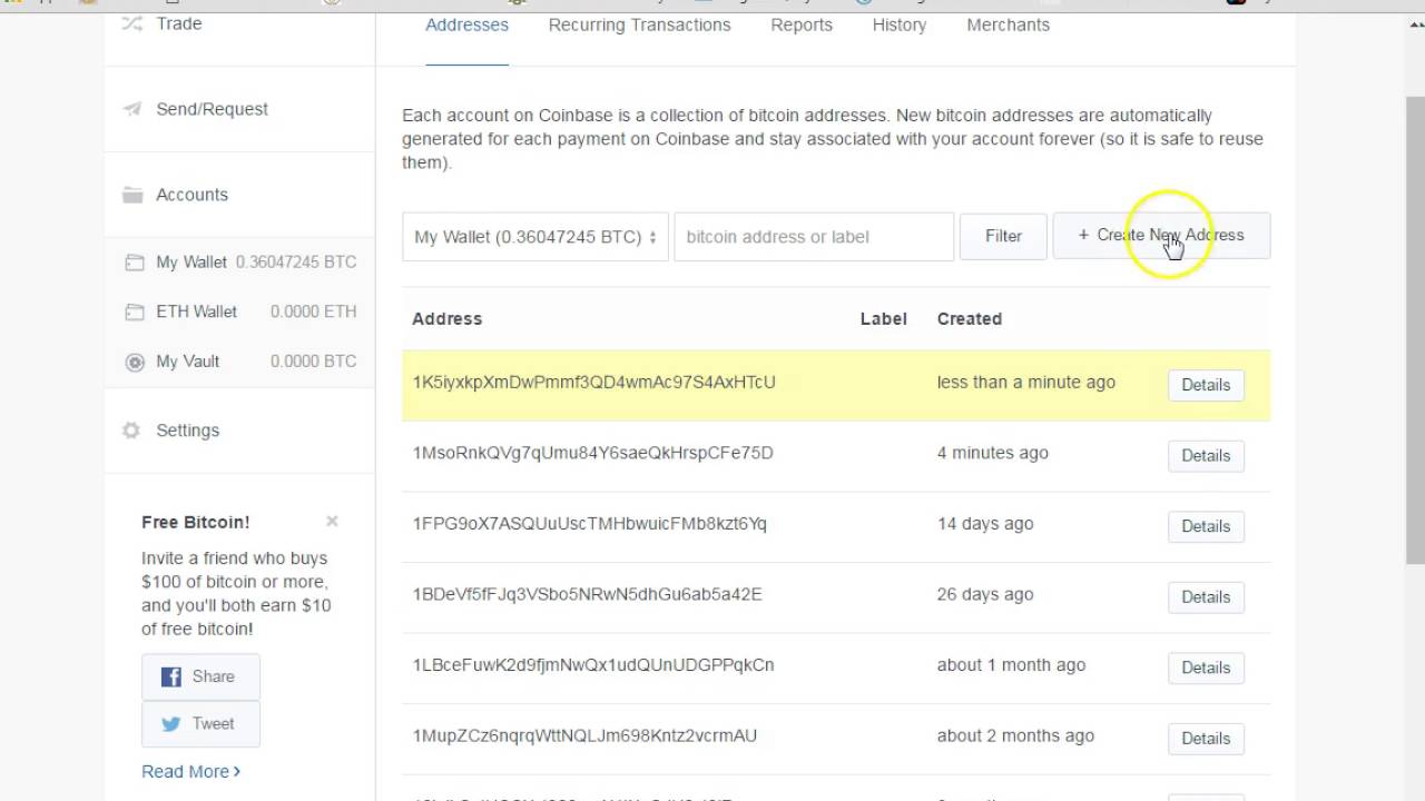 How To Create A New Wallet Address On Coinbase - 