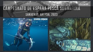 SEGUNDA JORNADA  CAMPEONATO DE ESPAÑA PESCA SUBMARINA 2023 SANXENXO