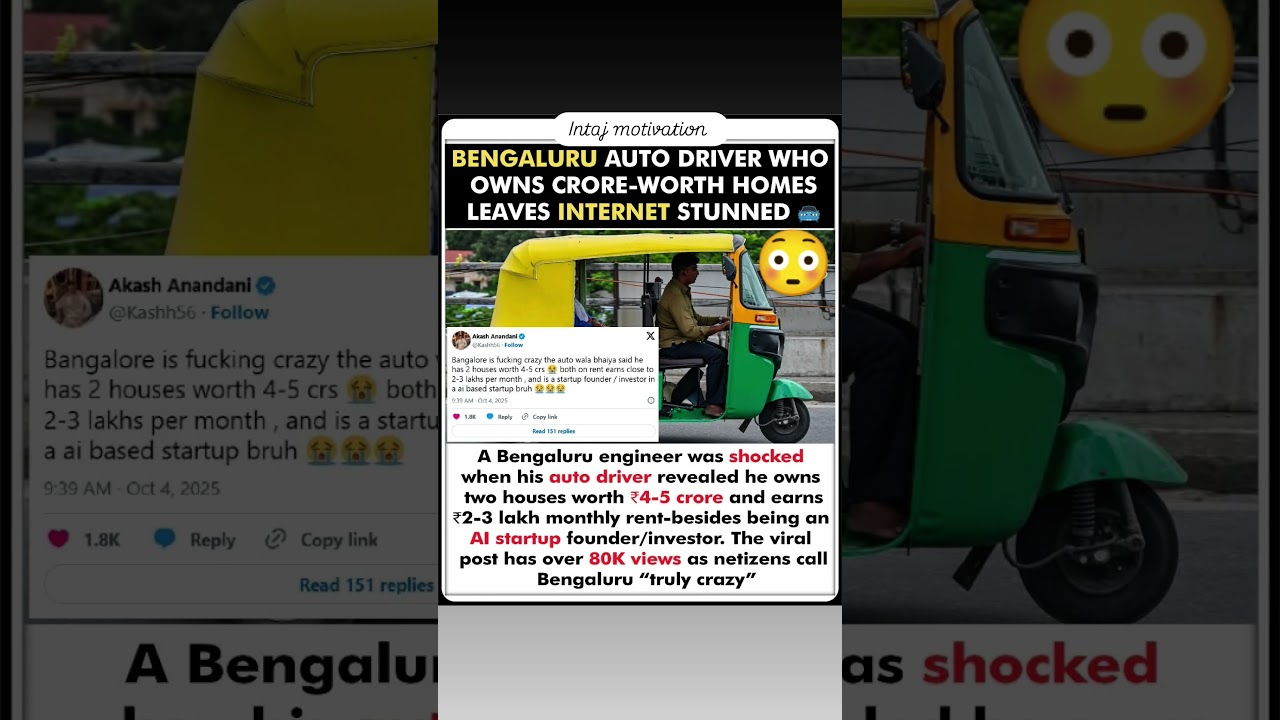 Only in Bengaluru! 🚗💸🤖
