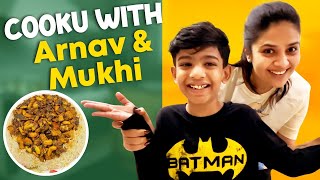 Cooku with Arnav & Mukhi | Chicken Fried Piece Palav | Sreemukhi Latest Video | Sreemukhi