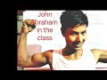 John Abraham in mathematics class