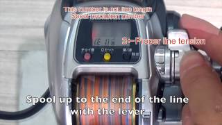 Shimano [Electric reel](Spooling E1 mode) FM800MK/1000MK/1000MKHD/9000,PLAYS800/1000/9000EU