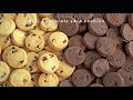 한입 쏙쏙! 시간이 지나도 바삭한 '미니 초코칩 쿠키(2가지 맛)' 만들기  : 2 flavors of mini chocolate chip cookies｜siZning