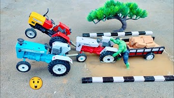 diy tractor stuck in mud mini science project || diy tractor stuck || keep villa |   part 24