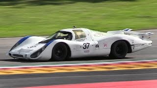 1968 Porsche 908 LH Flat-8 Engine Sound - Warm Up, Accelerations & Downshifts