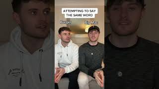 ATTEMPTING TO SAY THE SAME WORD (TWIN EDITION) #shorts