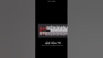فلا يحزنك قولهم 🙂🤍||.القارئ ماهر المعيقلي ❤️