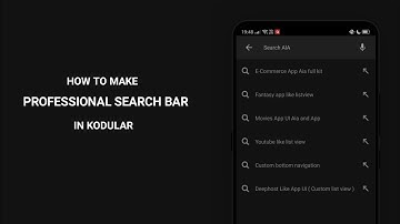 How to create search option in your app in kodular, thunkable etc