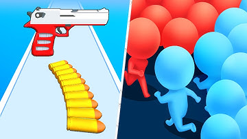 Satisfying Mobile Games 2023 - Bullet Stack, Count Masters, Sandwich Runner, Join Blob Clash 3D...