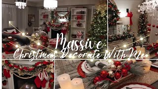 NEW🎁🌲🎀DECORATE WITH ME FOR CHRISTMAS🎀🌲🎁CHRISTMAS MARATHON🎁COZY TRADITIONAL CHRISTMAS🎁