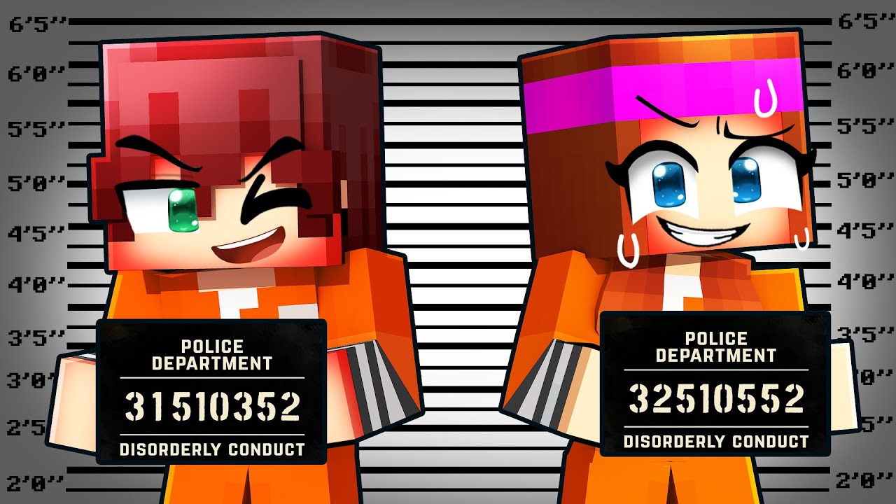 Anna est menottée à un Prisonnier sur Minecraft !