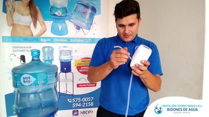 Dispensador de agua universal para garrafas estándar de 2,5 - 5 - 6,5 - 8 -  10 litros, grifo para botellas, barriles, bomba manu