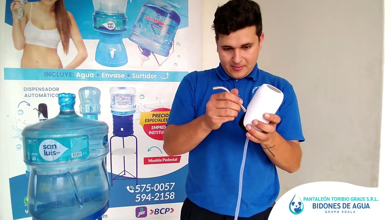 GENERICO Dispensador De Agua Electrico Usb Recargable Botella Envase
