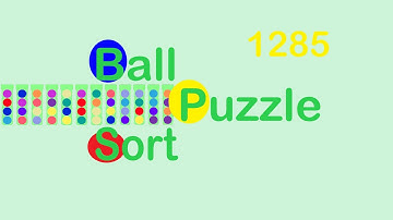Ball Sort Puzzle Level 1285 🎯No Extra Tubes😂Game Walkthrough😘  #Stay Home And Fun Play #WithMe