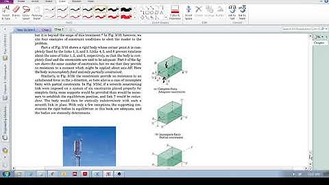 Chap 3.4 - Equilibrium conditions (three dimensions) (d): Constraints and statical determinacy