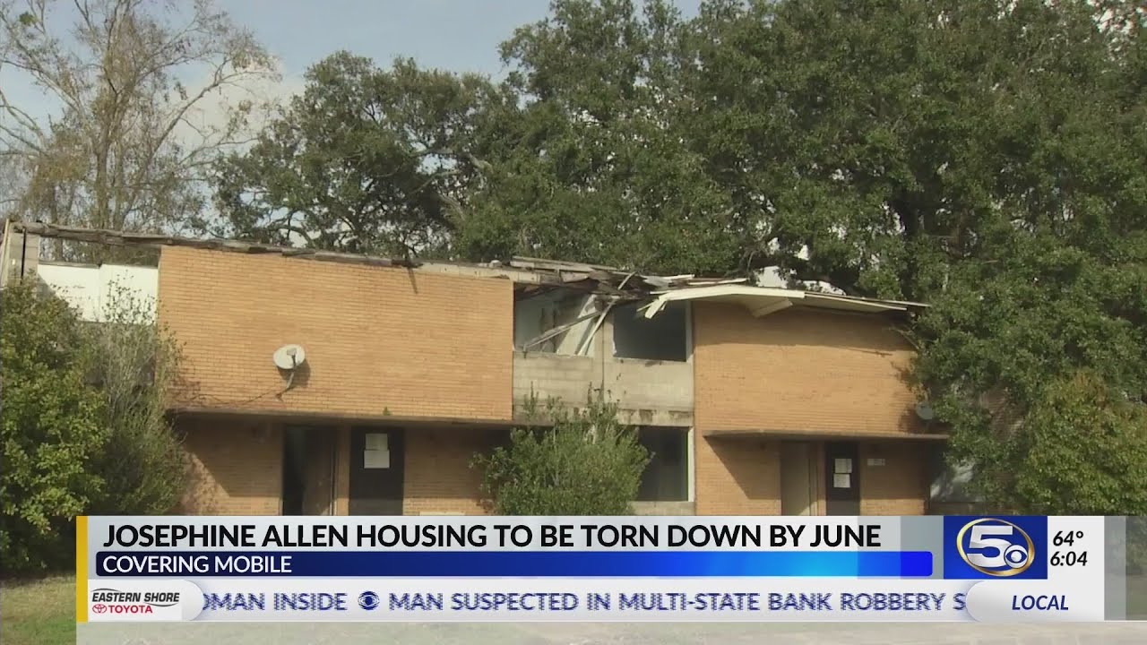 Vacant Josephine Allen housing to be torn down – WKRG News 5