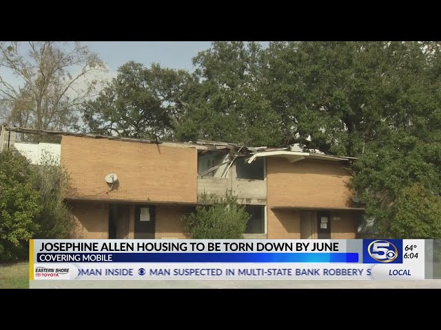 Vacant Josephine Allen housing to be torn down – WKRG News 5