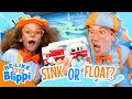 Sink or Float? Let’s Find Out! | Be Like Blippi Stunts | Blippi Ultimate Roadtrip | Videos for Kids