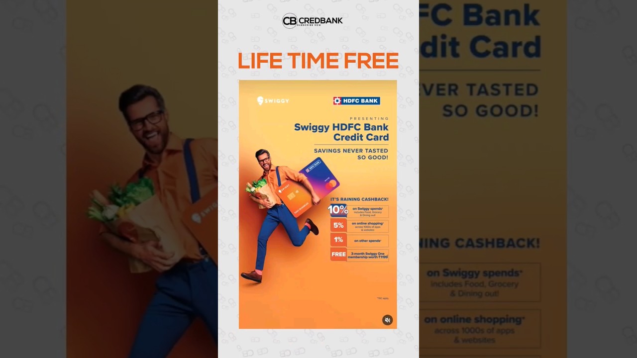 SWIGGY HDFC CREDIT CARD LIFETIME FREE swiggy hdfccreditcard YouTube SWIGGY HDFC CREDIT CARD LIFETIME FREE swiggy hdfccreditcard YouTube