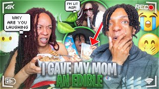 I GAVE MOM AN EDIBLE WITHOUT HER KNOWING TO GET HER REACTION😱🍪**SUPER FUNNY**