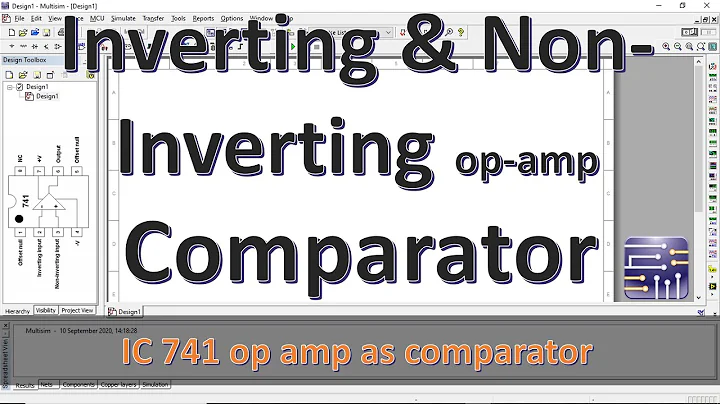 op amp as inverting and noninverting comparator | Inverting comparator and non-inverting comparator